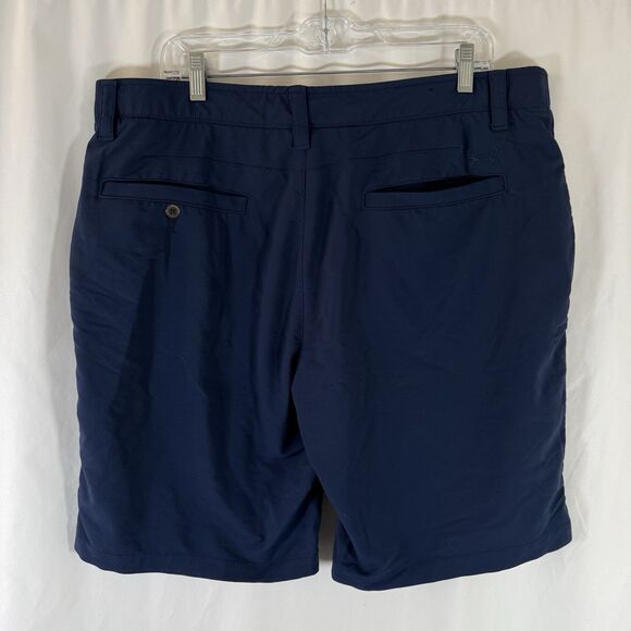 Under Armour Shorts Men's 38 Navy Blue Loose Golf Athletic Pockets - Picture 5 of 6